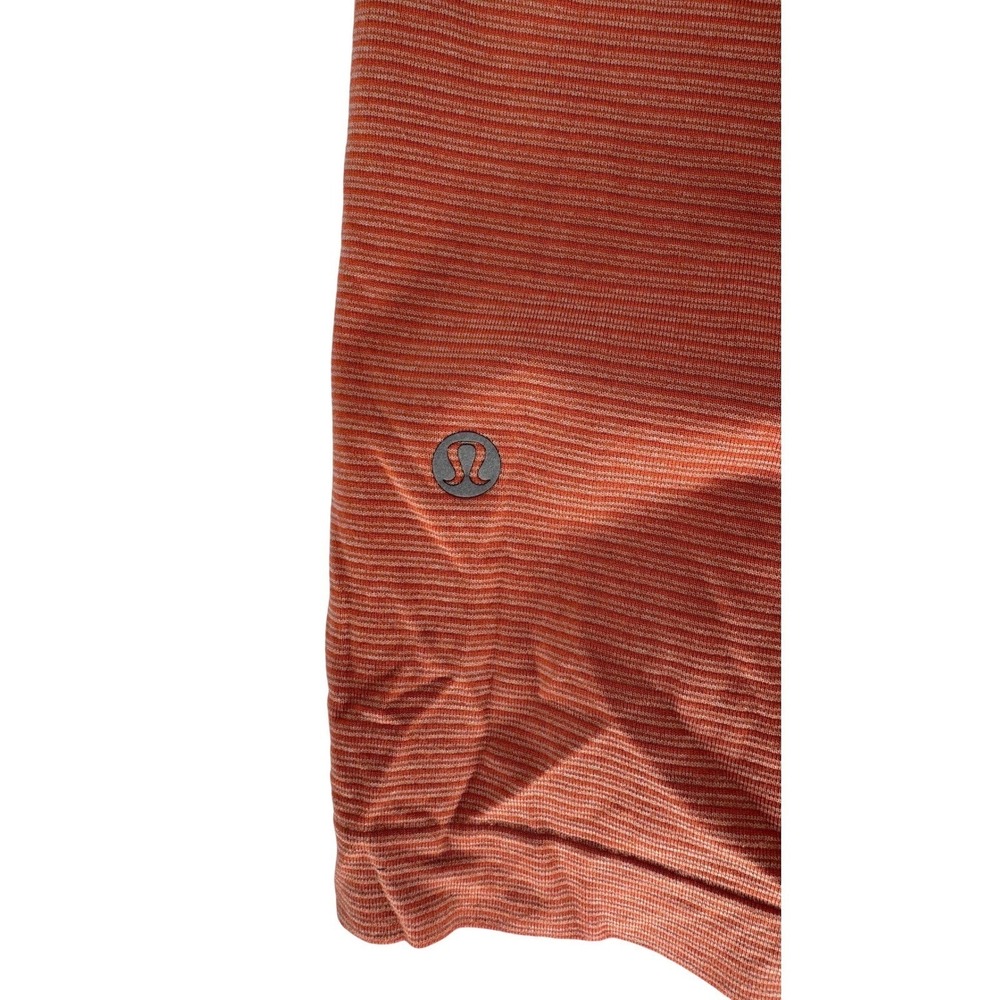 Lululemon Metal Vent Tech Long Sleeve Top Womens L Rust Orange Athletic Gorpcore - Picture 7 of 10